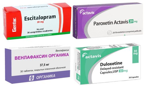 ліки при синдромі підвищеної тривожності: Есциталопрам, Пароксетин, Венлафаксин, Дулоксетин