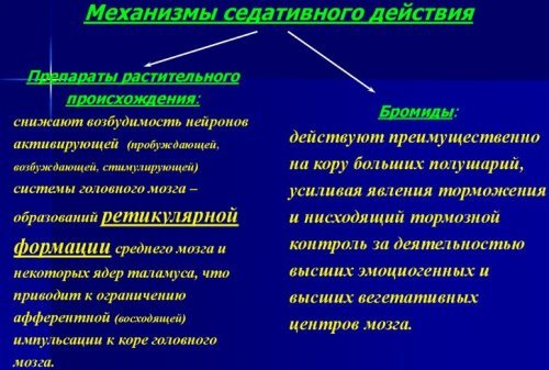 Механізми седативного дії