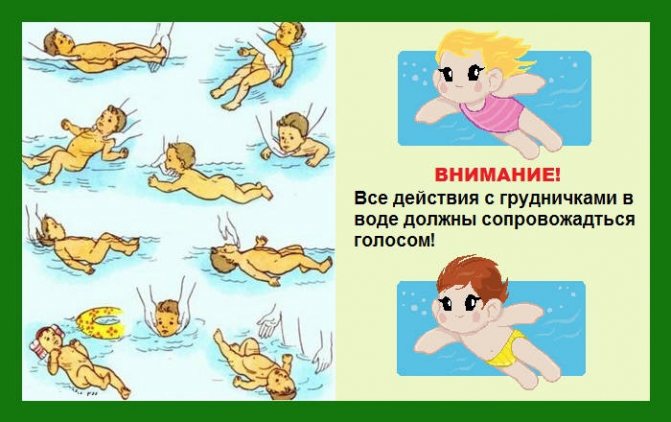 правила грудничкового плавання
